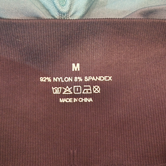 Power Gym High Waist Booty Scrunch Ombre Athletic Shorts Med - Picture 7 of 7